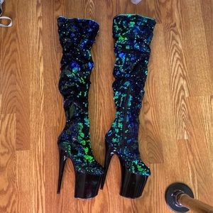 Pleasers thigh high boots